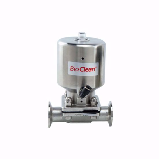 Picture of KDV-P220 Pneumatic diaphragm valves with welding/clamp ends (Stainless steel actuator)