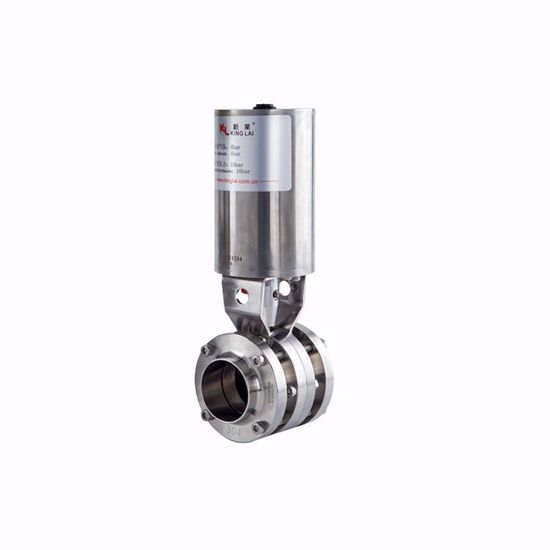 Picture of Pneumatic butterfly valve with welding ends (Double section )