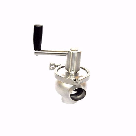 Picture of KPV-MC-L-Type, Manual divert piston valve with welding ends